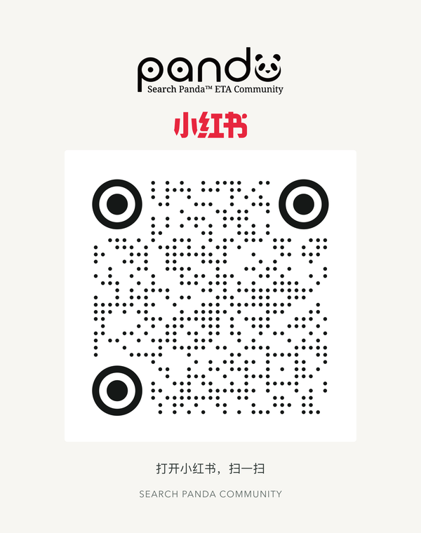 Search Panda Xiaohongshu QR card. Open Xiaohongshu to scan and follow.