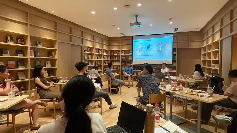 中关村科学城创业分享活动现场。